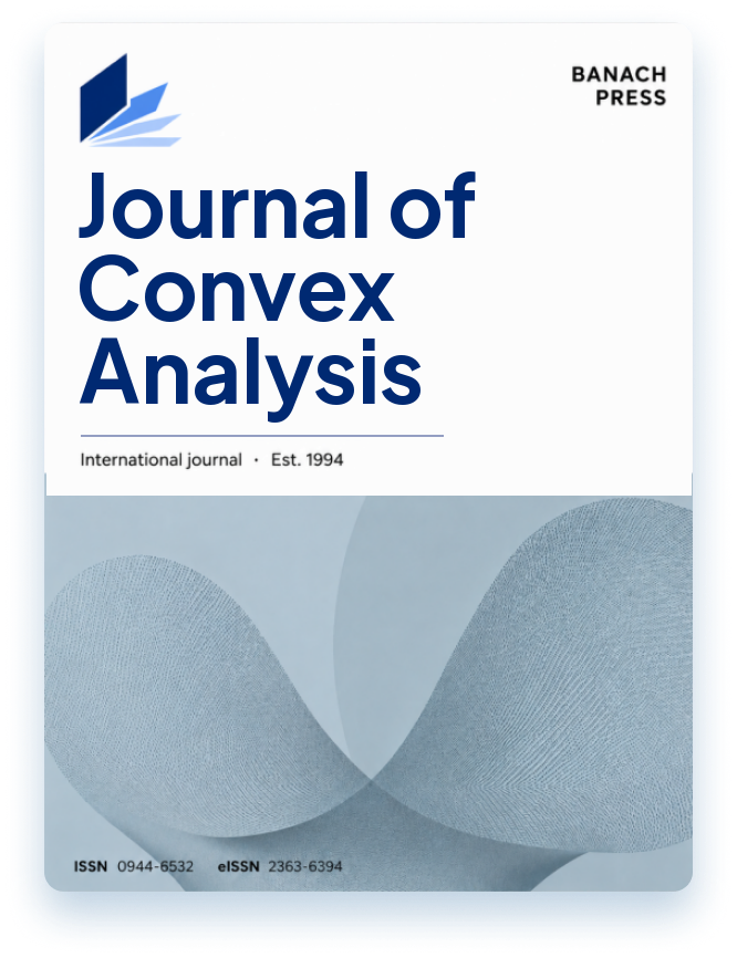 Journal of Convex Analysis journal cover